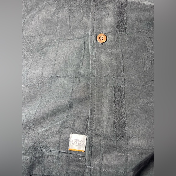 Quiksilver Mens Silver Edition QSD Button Up Island Stitch Shirt Black Large - Picture 5 of 8